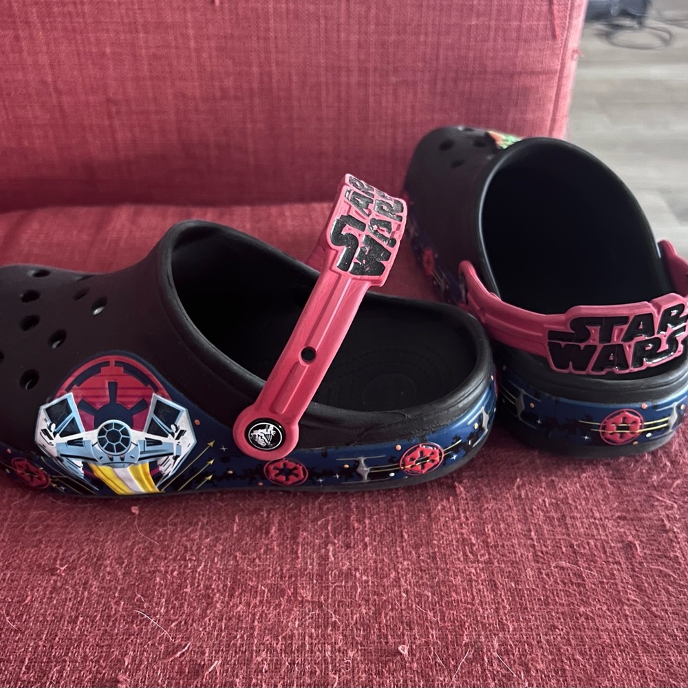 Kids Star Wars Crocs from Disney Hollywood Studios. Size J3